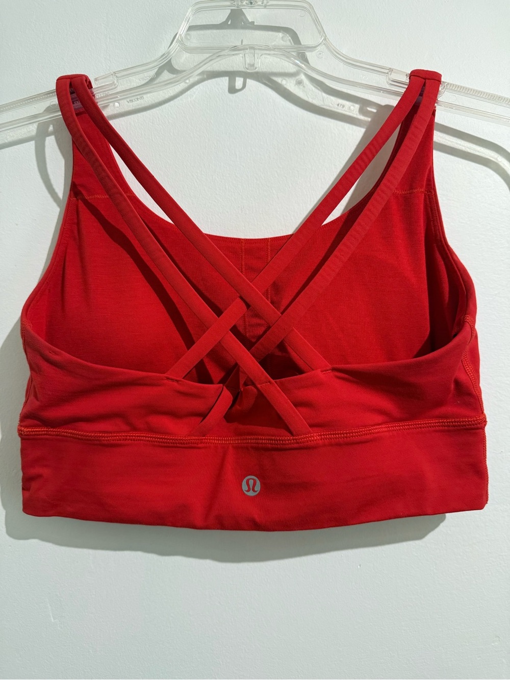 Lululemon Red Longline Strappy Back Sports Bra